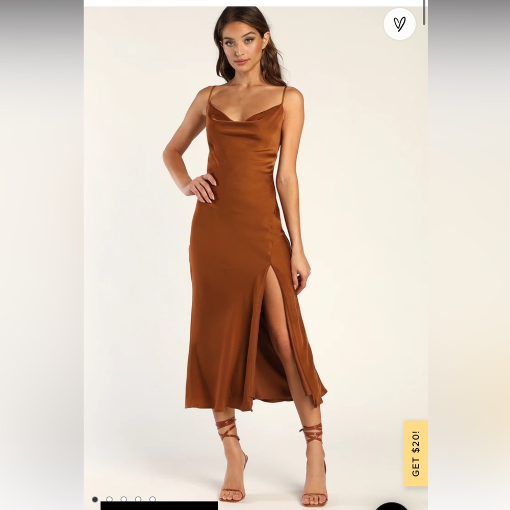 Lulu’s Satin Slip Dress